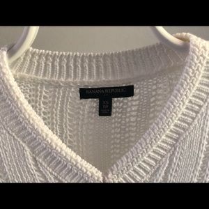 White tennis sweater